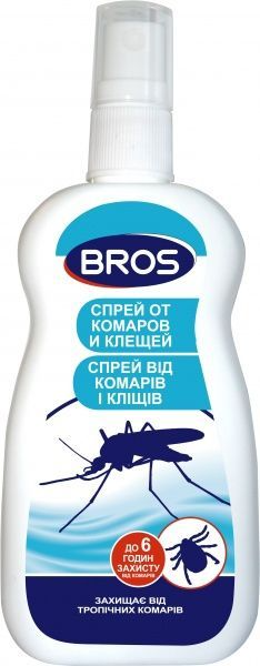 Спрей от клещей и комаров Bros 100 мл